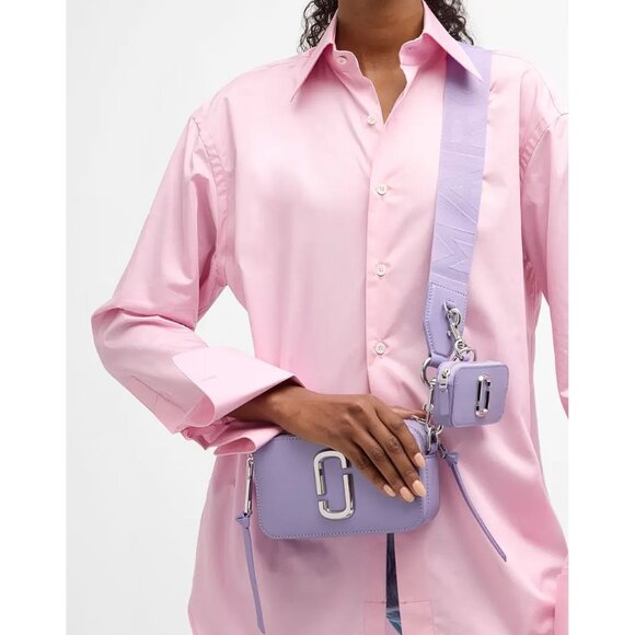 Marc Jacobs Women's The Utility Snapshot Crossbody Bag Lavender Purple OS - Picture 4 of 14